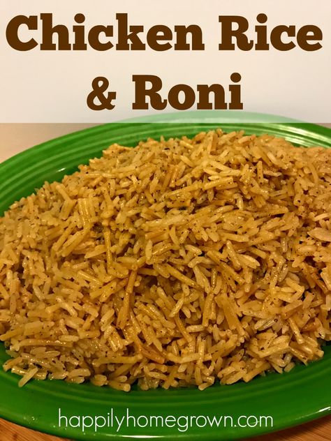 Rice Roni, Homemade Chicken Rice, Pantry Alternatives, Homemade Rice A Roni, Diy Foods, Rice A Roni, Meat And Potatoes, Chicken Bouillon, Homemade Mixes