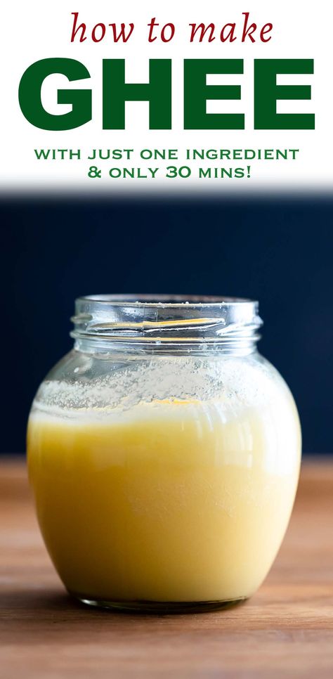 Learn how to make ghee at home THE RIGHT WAY with an easy to follow video recipe. This is exactly how my mom and grandma have been making ghee for years! via @my_foodstory Make Ghee At Home, Homemade Ghee, Cooking With Ghee, Ghee Recipe, Making Ghee, Ghee Butter, Salad Bread, Ideas For Meals, Condiment Recipes