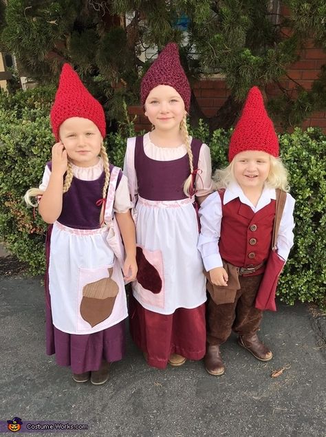 Diy Garden Gnome Costume, Gnome Costume Kids, Gnome Costume Diy, Gnome Halloween Costumes, Gnomes Costume, Gnome Clothes, Unique Diy Costumes, 2022 Costumes, Garden Gnomes Costume