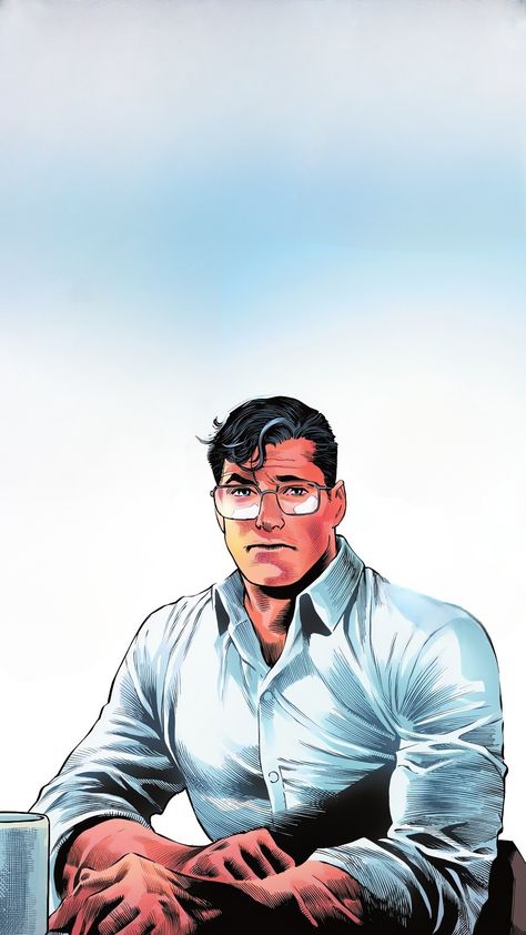 Clark Kent Art, Clark Kent Comic, Superman Reference, Klark Kent, Reign Of The Supermen, Superhero Pictures, Superhero Artwork, Justice League Comics, Dc Comics Wallpaper