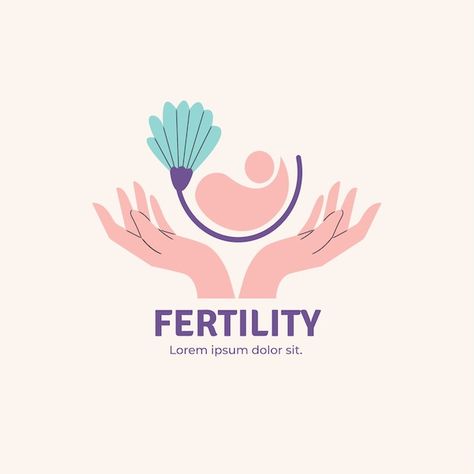 Free vector flat design fertility clinic... | Free Vector #Freepik #freevector #logo #personal-logo #logo-templates #business-logo Fertility Logo Design, Mom Logo, Nice Tattoos, Fertility Clinic, Clinic Logo, Ivf Clinic, Mobile App Design Inspiration, Templates Business, Business Card Inspiration