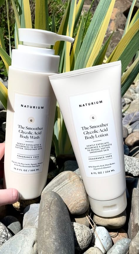 Naturium Body Lotion, Naturium Glycolic Acid Body Wash, Naturium Skincare Aesthetic, Naturium Body Washes, Naturium Skincare, Glycolic Acid Body Wash, Brightening Body Lotion, Luxury Self Care, Hair And Skin Vitamins