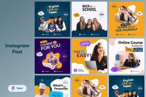 Back To School Projects | Photos, videos, logos, illustrations and branding on Behance Academy Branding, Creative Tiktok, Back To School Projects, Learning Courses, English Class, Project Photo, English Teacher, Media Design, School Projects