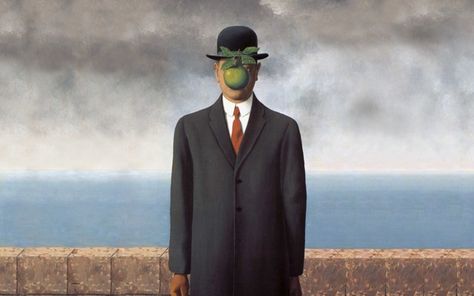 How I Learned to Stop Criticizing and Be Nice to My Husband Magritte Apple, Masters Paintings, Black Bowler Hat, Surrealist Painting, Apple Hat, Son Of Man, Apple Painting, René Magritte, Apple Art