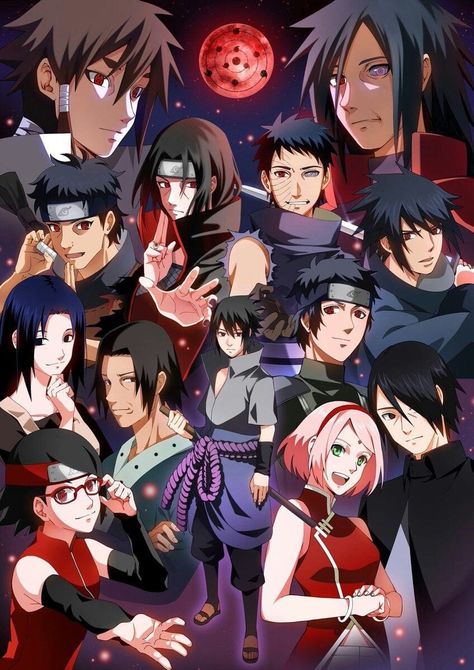 The Uchihas Naruto Designs, Naruto Clans, Izuna Uchiha, Kurama Naruto, Uchiha Family, Naruto Shippudden, Sasuke Sakura, Naruto Fan Art, Naruto Sasuke Sakura