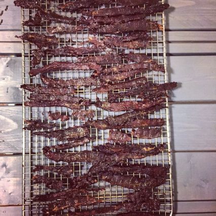 Recipes | Simple Beef Jerky | Sur La Table Simple Beef Jerky Recipe, Jerky In The Oven, Oven Jerky, Deer Jerky, Venison Jerky, Tempting Food, Frozen Steak, Beef Jerky Recipes, Game Meat