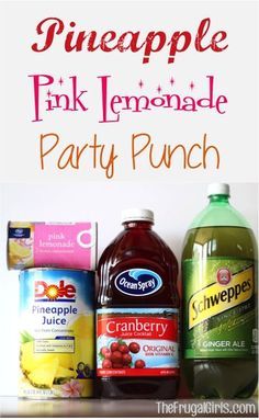 Pineapple Pink Lemonade Party Punch Recipe   ... This needs some coconut rum added to it ;) Lemonade Party Punch, Aloha Party Punch, Strawberry Lemonade Punch, Lemonade Punch Recipe, Vodka Punch, Lemonade Punch, Pink Lemonade Party, Party Punch Recipes, Aloha Party