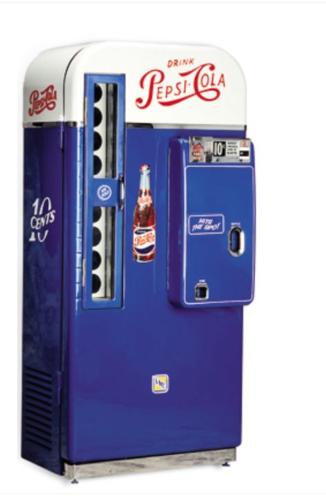 Pepsi Cola Vendo Soda Vending Machine, Soda Machine, Soda Machines, Vintage Coke, Vintage Coca Cola, Pepsi Cola, Mountain Dew, Coca Cola Vintage, Soda Pop