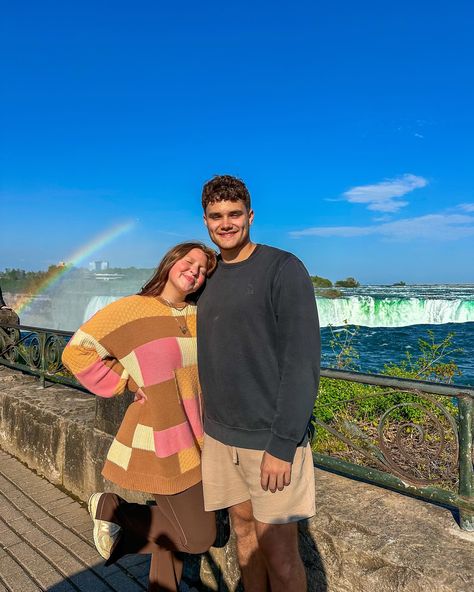 tourists🇨🇦 couple poses, date ideas, traveling, niagara falls, bucket list, ontario canada, rainbow over niagara falls, fashion pass, lululemon, show me your mumu Date Ideas, Couple Poses, Show Me Your Mumu, Show Me Your, Ontario Canada, Show Me, Niagara Falls, Ontario, Bucket List