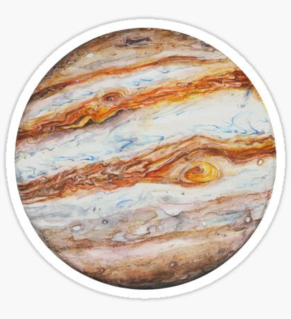 Jupiter Sticker Aesthetic Jupiter, Cute Laptop Stickers, Planets Art, Tumblr Stickers, Scrapbook Stickers Printable, Hydroflask Stickers, Stickers For Sale, Cool Stickers, Aesthetic Stickers