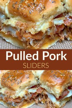 Easy Sliders, Pork Sliders Recipes, Sliders Recipes Hawaiian Rolls, Easy Slider Recipes, Easy Pulled Pork, Barbecue Pulled Pork, Slider Sandwiches, Pulled Pork Sliders, Dishes To Make