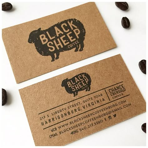 Rustic Business Cards, Kraft Business Cards, Buisness Cards, Kraft Packaging, Letterpress Business Cards, Farm Business, Coffee Shop Logo, Name Card Design, Business Card Design Creative