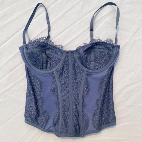 urban outfitters blue corset top * size small * out... - Depop Urban Outfitters Corset, Blue Corset Top, Corset Outfit, Lace Corset Top, Blue Corset, Modern Love, Urban Outfitters Women, Urban Outfitters Tops, Women Corset