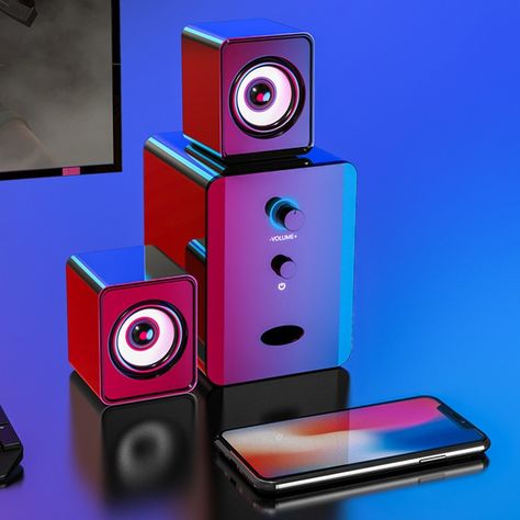 Mini Computer, Computer Speaker, Surround Sound Speakers, Computer Speakers, Sound Boxes, Audio Interface, Music Player, Bluetooth Speakers, Music Players