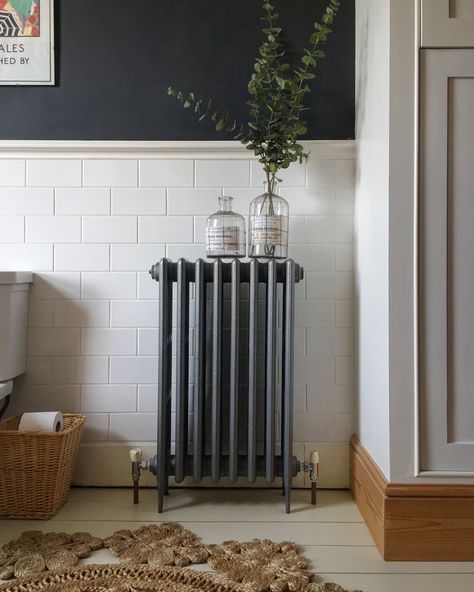 Column radiator Installation Ideas, Cast Iron Radiator, Iron Radiator, Column Radiator, Top Of The Stairs, Column Radiators, Cast Iron Radiators, Period Property, Grand Homes