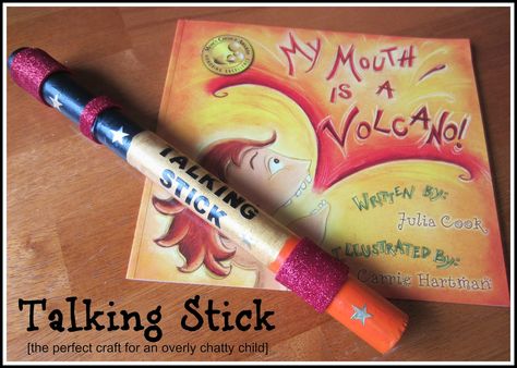 Relentlessly Fun, Deceptively Educational: Talking Stick [Craft for an Overly Chatty Child] Talking Sticks, Talking Stick, Learning For Kids, Social Skills Activities, Classroom Procedures, Teacher Education, Classroom Behavior, Classroom Community, Helping Children