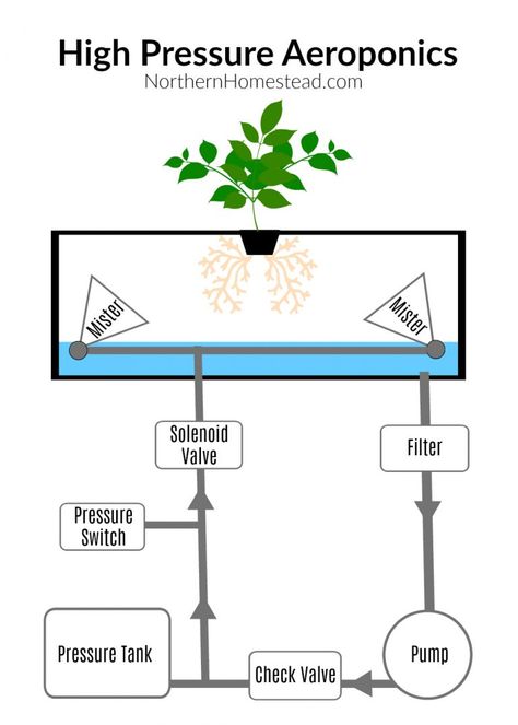 High Pressure Aeroponics Guide - Northern Homestead Aeroponics Diy, Aeroponics System, Aeroponic Gardening, Soil Nutrients, Aquaponic System, Aeroponic System, Agriculture Technology, Aquaponics Greenhouse, Backyard Aquaponics