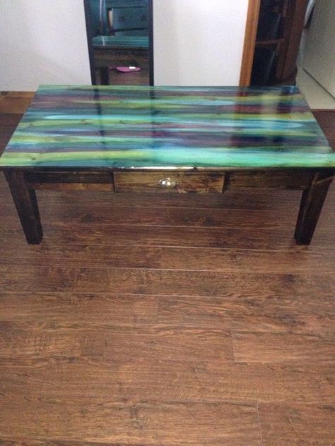 from dump to divine with unicorn spit, painted furniture, After Minwax Wood Stain, Chalk Paint Makeover, Coffee Table Makeover, Restoration Hardware Inspired, Staining Furniture, Unicorn Spit, Handmade Things, Easy Coffee, Sell Diy