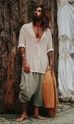 Hippie Outfits Men, Hippie Style Men, Bohemian Outfit Men, Boho Clothing Men, Boho Men Style, Swag Fits, Bohemian Men, Hippie Men, Spiritual Style