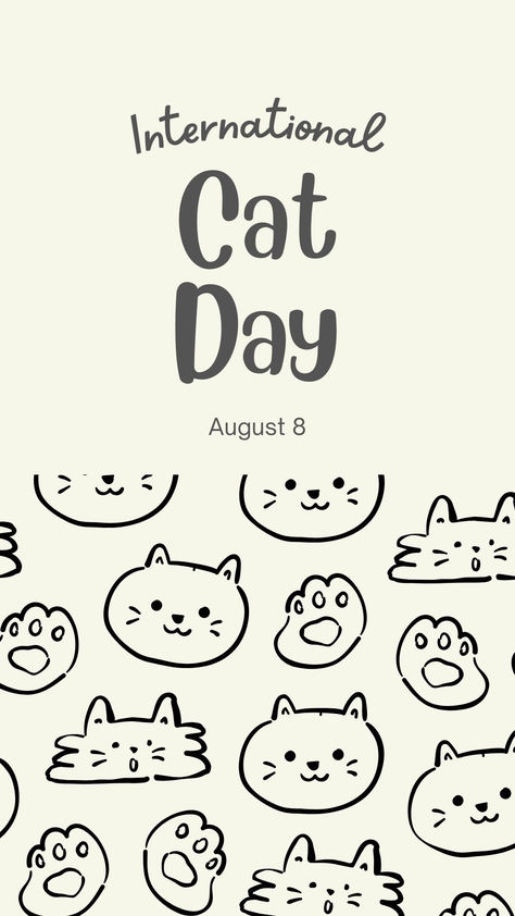 Happy International Cat Day!! Happy International Cat Day, International Cat Day, Cat Themed, Cat Theme, Cat Day, Birthday Cards, Birthday, Quick Saves