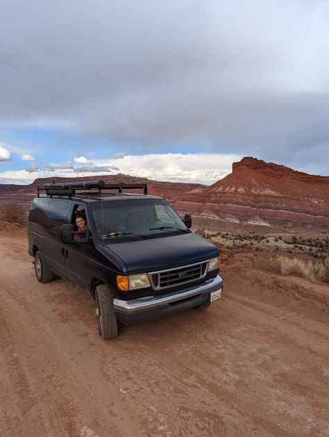 The VAN LIFE can be yours (or Not). 2003 Ford Econoline (E-350) Camper Van Life Conversion LOW MILES 102,208 Miles We’ve done all the work. Ready for you to add a solar panel and battery and your personal touch and. This van is the perfect basic set up for van life. It reliably took my […] Used Camper Vans, Camper Van Life, Ford E Series, Portable Fridge, Van For Sale, Queen Bed Frame, Camper Vans, Water Storage, Round Trip