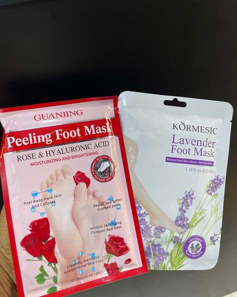 *FOOT MASK* . Peeling foot mask 3,000 Foot moisturizing mask 1,500 . . Foot Mask, Bad Odor, Cracked Heels, Skin Repair, Baby Soft, Aging Skin, Dead Skin, Christmas List, Hyaluronic Acid