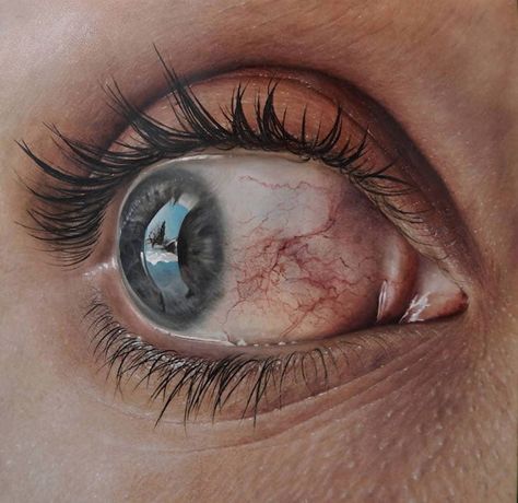 Hyperrealism Art: 25+ Paintings by 7 of Today's Leading Hyperrealists Word Art Drawings, Eye Study, Hyper Realistic Paintings, 얼굴 드로잉, Eyes Artwork, Eye Painting, Eye Photography, Aesthetic Eyes, Realistic Paintings