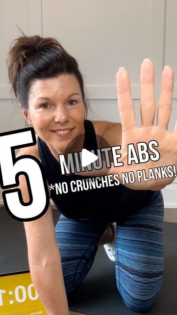 Pat Heard on Instagram: "SAVE this! 5 min abs with NO crunches  NO planks ~ for #workoutwednesday 💪🏻 Comment SIZZLE for a link to more core circuits!! My members love the 15 minute circuits in my summer program, they are effective and efficient *I have a 2 pound weight and a 5 lb weight here… go heavier or don’t use them at all!! 5 exercises, 45 seconds on, 15 seconds break… but you can go as long as you like ✔️ The Summer Fitness challenge is  running right now with circuits for the abs/back/core and legs/glutes/lower body… you can mix and match them all summer long! Note- due to IG settings you have to be following me to receive the link to the challenge 🙋🏻‍♀️ #abworkout #coreworkout #fitover50 #fitsummer #fitnessmom #absworkouts #fitfun" Instead Of Crunches Ab Exercises, But And Belly Workouts, 5 Minute Core Workout, 5 Min Core Workout, Stomach Crunches, Summer Fitness Challenge, 5 Min Abs, Core Workout Gym, Belly Fat Loss Workout