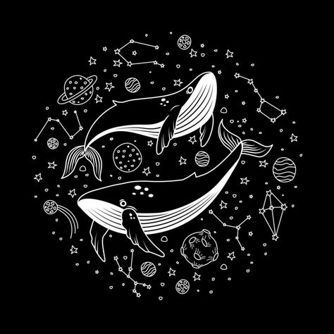 Whale Design Illustration, Whale Design, Surf Art, In Space, Whales, Vector Art, Illustration Design, Vector Free, Vector Illustration