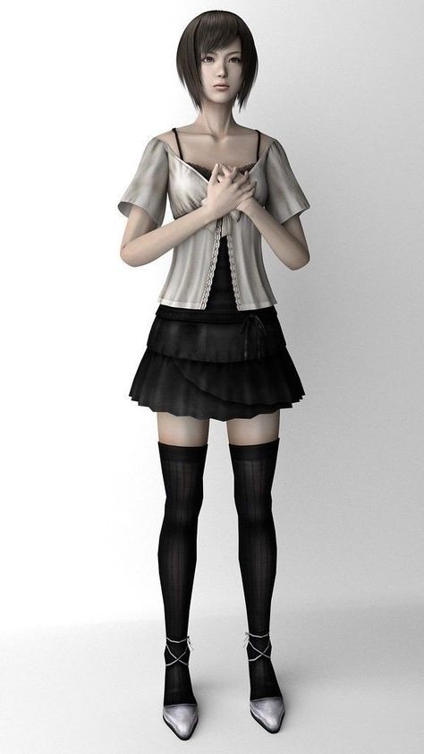 Fatal Frame Outfit, Video Game Outfits, Fatal Frame, Horror Video Games, Female Protagonist, Gaming Clothes, Horror Game, Gothic Lolita, Character Outfits