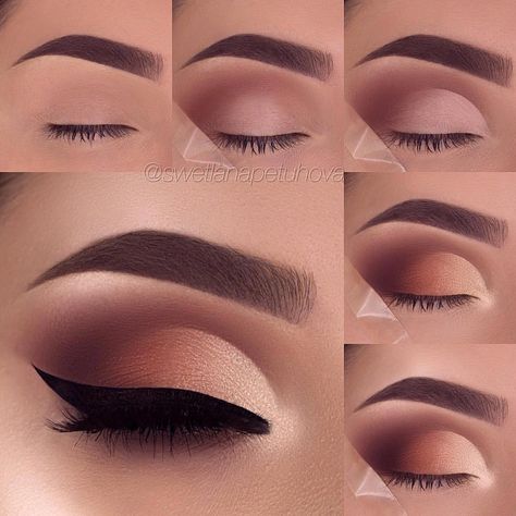 26 Easy Step by Step Makeup Tutorials for Beginners #Eyemakeup Penyimpanan Makeup, Beginner Eyeshadow, Make Up Designs, Mekap Mata, Makeup Tip, Brunette Balayage, Easy Makeup Tutorial, Smink Inspiration, Eye Makeup Steps