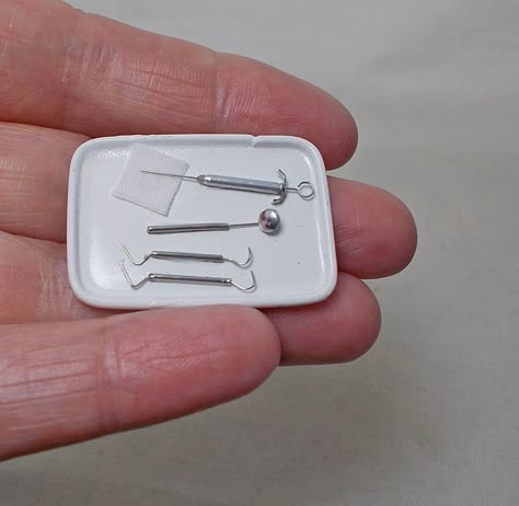 Hospital Tools, Medical Crafts, Miniature Hospital, Dollhouse Medical, Nurse Barbie, Miniature Medical, Handmade For Sale, Medical Hospital, Barbie Room