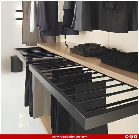 Maximize your space and minimize clutter with our range of innovative wardrobe storage solutions! From pull-out drawers to clever shelving systems, we've got everything you need to keep your wardrobe organized and efficient. 
.
Contact us at +91-9971002673 for inquiries.
Visit www.regalokitchens.com

@regalokitchen
"A Dream of Every Home"

#Regalokitchens
#homeupgrade #interiordesign #renovation #interior #livingroomdecor #explore #explorefeed #interiordesigner #interiors #architecture #modular Organizing Walk In Closet, Dressing Design, Small Closet Space, Walking Closet, Closet Design Layout, Walk In Closet Design, Luxury Closets Design, Closet Renovation, Wardrobe Interior Design