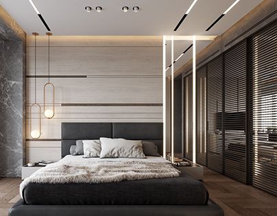 DE&DE/Interior with sophisticated nature Modern Luxury Bedroom, Bedroom Bed Design, Modern Bedroom Furniture, غرفة ملابس, Design Seeds, Bedroom Goals, Bedroom Furniture Design, Modern Bedroom Design, Cool Ideas