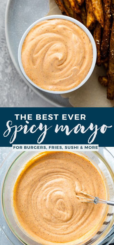 Mayo For Sandwiches, Homemade Spicy Mayo, How To Make Spicy Mayo For Sushi, Spicy Mayo Recipe For Sandwiches, Mayo For Burgers, Spicy Mayo Recipe Sushi, Spicy Mayo Sushi, Spicy Mayo For Sushi, Spicy Aioli Sauce