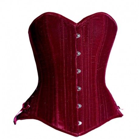 Velvet Corset, Corset Pattern, Steel Boned Corsets, Red Corset, Lace Tights, Overbust Corset, Corsets And Bustiers, Medieval Clothing, Underbust Corset