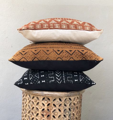 African Mudcloth Pillow, Traditional Stories, African Mudcloth, Mudcloth Pillow, African Mud Cloth, Handmade African, Euro Sham, Dyeing Techniques, Cover Pillow