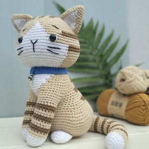 Cute pattern for tabby cat, idael gift for all cat lovers 🐱 Tabby Cat Crochet Pattern, Cats Crochet, Cat Crochet Pattern, Cute Amigurumi, Cat Crochet, Tabby Cats, Crochet Cat Pattern, Ginger Cats, Crochet Cat