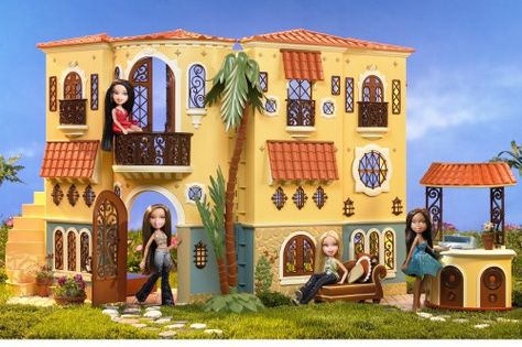 bratz mansion Bratz Passion 4 Fashion, Rich Girl Bedroom, Monster High House, American Girl Dollhouse, American Girl Doll House, Chihiro Y Haku, Mansion House, Cartoon House, Valentine Cards Handmade