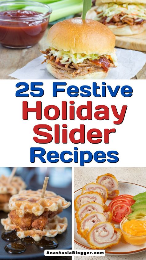 Slider Recipes for Holiday Holiday Sliders, Christmas Sliders, Appetizers Sliders, Sliders Hawaiian Rolls, Ham Sliders Recipes, Christmas Party Appetizers, Italian Roast Beef, Roast Beef Sliders, Ham Sliders