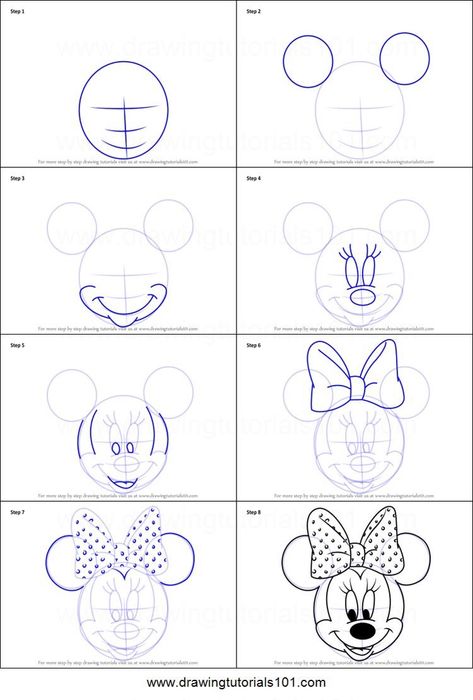 Draw Minnie Mouse, Disney Drawing Tutorial, Minnie Mouse Drawing, لي�لو وستيتش, Easy Disney Drawings, Mouse Drawing, Cat Tattoos, Disney Art Drawings, Nail Art Disney