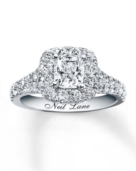 14kw 2-1/2cttw Cushion Cut Bridal Set-940233900 by Neil Lane // More from Neil Lane: http://www.theknot.com/gallery/wedding-rings/Neil Lane Neil Lane Bridal Set, Cushion Cut Bridal Set, Engagement Rings Romantic, Neil Lane Engagement Rings, Neil Lane, Cushion Cut Ring, Bridesmaid Jewelry Sets, Dream Engagement Rings, Cushion Cut Diamonds