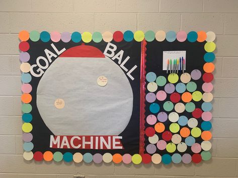 Employee Engagement Board, Semester Goals, Residence Life Bulletin Boards, Staff Bulletin Boards, Goals Bulletin Board, College Bulletin Boards, Bulletin Boards Theme, Work Bulletin Boards, Ra Bulletins