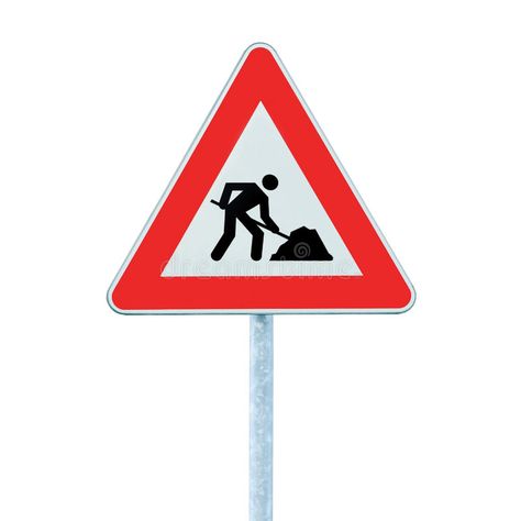 Road Works Ahead Warning Road Sign Pole isolated. Road Works Ahead Warning Road #Sponsored , #Affiliate, #affiliate, #Works, #isolated, #Pole, #Road Hot Wheels Garage, Cross Roads, Road Signs, Booth Design, Printable Signs, It Works, Stock Images, Signs, Road