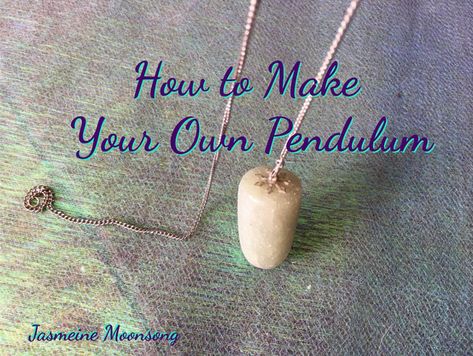 How To Make Your Own Pendulum  How many of you love working with Pendulums?  The Pendulum is the first divination tool that I picked up and I absolutely love it. Since that first pendulum I have acquired a bit of a collection of different stones to work with for different purposes as all the stones have different energy.   When I first started with them I was purchasing them from shops.  Some called to me and I've had others made special for me like Making Your Own Pendulum, Making A Pendulum, How To Make Pendulums, How To Make Your Own Pendulum, Diy Pendulum How To Make, How To Make A Pendulum, Pendulum Diy, Diy Pendulum, Paranormal Things