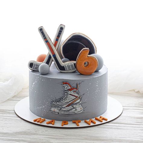 Ice Hockey Birthday Cake, Hockey Cake Ideas Birthdays, Ice Hockey Cake Ideas, Hockey Birthday Cake For Boys, Hockey Themed Birthday Cake, Ice Hockey Party, Ice Hockey Party Ideas, Ice Hockey Birthday Party, Hockey Themed Cake