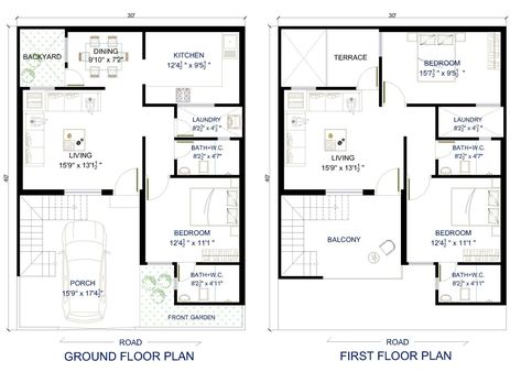 Hello and welcome to Architego.com , Length and width of this house plan are 30ft x 40ft. This house plan is built on 1200 Sq. Ft. property. This is a 3Bhk duplex floor plan with a front garden, a car parking, backyard 3 bedrooms. 30 X 40 Duplex House Plans, 3bhk Duplex House Plans, 30x40 Duplex House Plans, 30 40 Duplex House Plans, 3 Bedroom Duplex Floor Plans, 1200 Sq Ft House, Duplex House Plan, North Facing House, Duplex Floor Plans