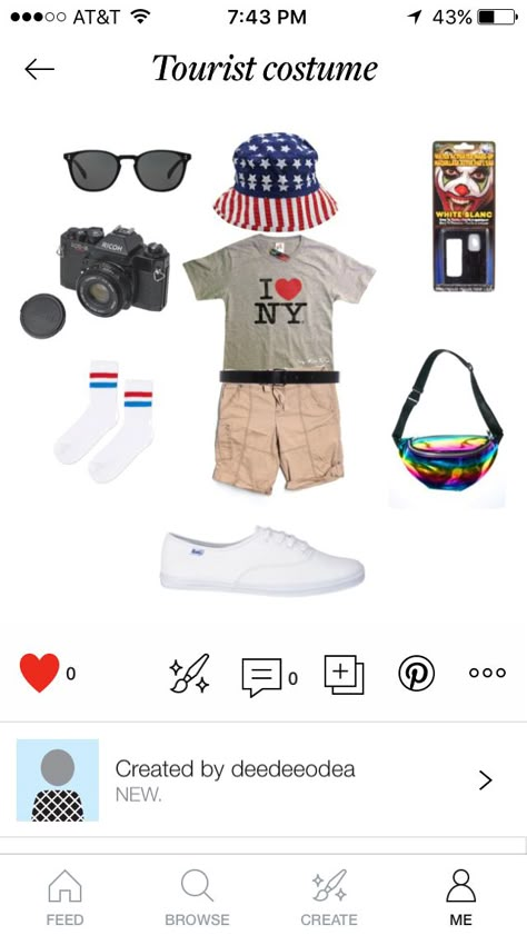 DIY tourist Halloween costume Tourist Costume Ideas, Tacky Tourist Outfit, Tacky Tourist Costume, Tourist Halloween Costume, Costume Halloween Diy, Halloween Costumes Homemade, Tourist Costume, Costumes Homemade, Tacky Tourist