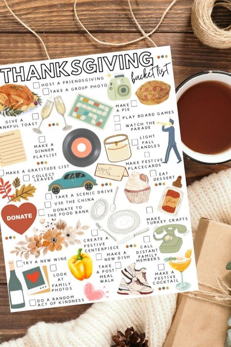 Thanksgiving Bucket List: 30 Things to Do This Thanksgiving https://whispers-in-the-wind.com/30-bucket-list-ideas-for-an-epic-family-fall/?fall-bucket-list-20-fun-activities-for-a-memorable-autumn Thanksgiving Bucket List For Families, November Manifestation, Thanksgiving Bucket List, November Bucket List, 30 Bucket List, Doodles Journal, Thanksgiving Festivities, Fall Lovers, Ivy Rose