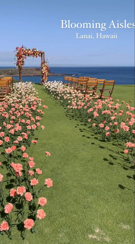 Statement Wedding Aisle, Blooming Aisle Wedding, Blooming Aisle, Beach Wedding Aisle, Peru Wedding, Bayou Wedding, Lanai Hawaii, Beach Wedding Aisles, Diy Outdoor Weddings